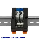 Dimmer Module DIN rail, 2 Channel, 3.3V/5V logic, 8A/600V per channel