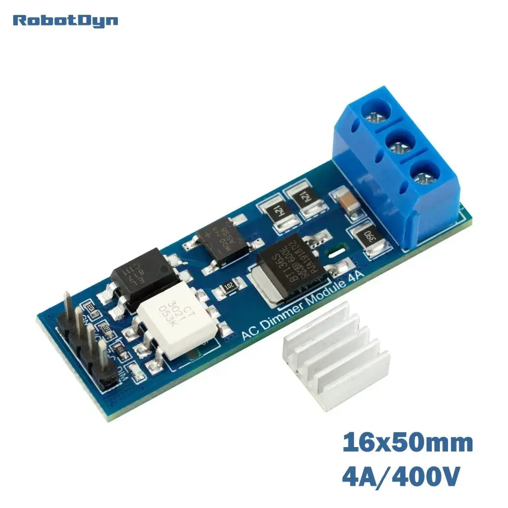 AC Dimmer Module 4A, 1 channel, 3.3V/5V logic, AC 400V-4A