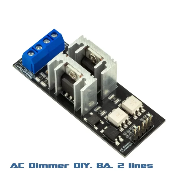 AC Dimmer Module 8A, 2 channel, 3.3V/5V logic, AC 400V-8A